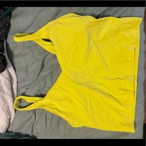Lululemon bright yellow align yoga crop